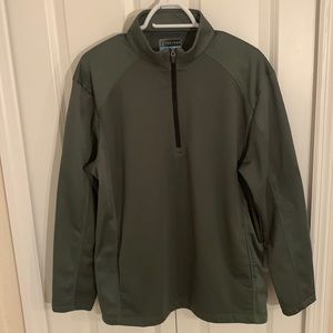 PGA Tour branded 1/4 zip golf fleece - Large - Olive color